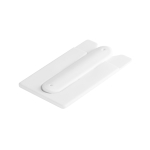 Porte-cartes en silicone avec adhésif pour téléphone MobileStand couleur blanc