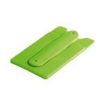 Porte-cartes en silicone avec adhésif pour téléphone MobileStand couleur vert clair