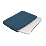 Housse pour ordinateur portable avec logo en softshell 14'' BasicStyle couleur bleu