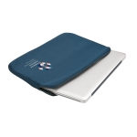 Housse pour ordinateur portable avec logo en softshell 14'' BasicStyle couleur bleu image avec logo