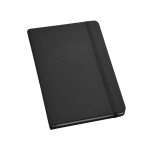 Carnet rigide en similicuir de couleur A5 pages unies Sketcher couleur noir