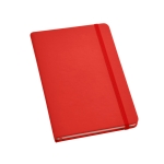 Carnet rigide en similicuir de couleur A5 pages unies Sketcher couleur rouge