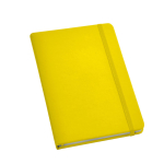 Carnet rigide en similicuir de couleur A5 pages unies Sketcher couleur jaune