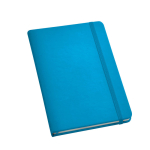 Carnet rigide en similicuir de couleur A5 pages unies Sketcher couleur bleu ciel