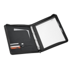 Portfolio à anneaux, bloc-notes et pochette extérieure A4 Pocket couleur gris troisième vue