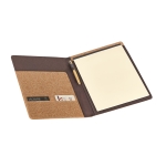 Dossier en liège avec feuilles de couleur ivoire et pochettes A4 Cork couleur naturel troisième vue