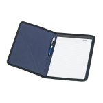 Conférencier a4 personnalisable simple et bon marché avec bloc-notes Essence couleur bleu troisième vue