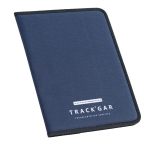 Conférencier a4 personnalisable simple et bon marché avec bloc-notes Essence couleur bleu image avec logo