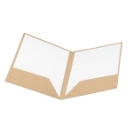 Conférencier portfolio promotionnel cartonné 400g/m2 A4 Eco Basic couleur naturel troisième vue