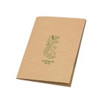 Conférencier portfolio promotionnel cartonné 400g/m2 A4 Eco Basic couleur naturel image avec logo