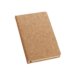 Carnet en liège et papier couleur ivoire A5 avec pages lisses Natura couleur naturel