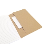 Cahier de poche A5 écologiques personnalisés Pages lignées A5 Journal couleur naturel troisième vue