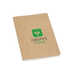 Cahier de poche A5 écologiques personnalisés Pages lignées A5 Journal couleur naturel image avec logo