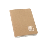 Bloc-notes en carton et papier recyclés B7 feuilles unies Journal couleur naturel image avec logo
