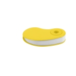 Gomme publicitaire avec étui en plastique coloré Colors couleur jaune