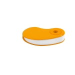 Gomme publicitaire avec étui en plastique coloré Colors couleur orange