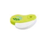 Gomme publicitaire avec étui en plastique coloré Colors couleur vert clair image avec logo 4