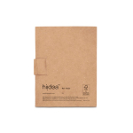 Carnet en carton avec post-it et autocollants Sticky Basic couleur marron deuxième vue