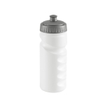Gourde personnalisable pas cher en plastique sans BPA 530 ml Grip couleur gris