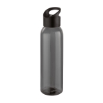 Élégante gourde d'entreprise en plastique de couleur noire 630 ml Dark couleur noir
