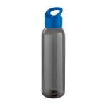 Élégante gourde d'entreprise en plastique de couleur noire 630 ml Dark couleur bleu roi
