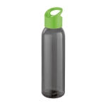 Élégante gourde d'entreprise en plastique de couleur noire 630 ml Dark couleur vert clair