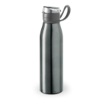 Bouteille alu avec bouchon original et bande de silicone 650 ml Loop couleur titan