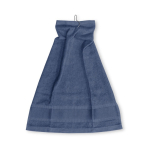 Serviette de golf personnalisée avec crochet en métal 430 g/m2 Club couleur bleu troisième vue