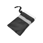 Serviette microfibre rectangulaire avec sac 210 g/m2 Microfibre Gymfit couleur blanc avec housse
