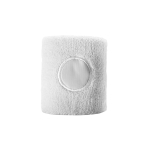 Bracelet élastique personnalisé avec logo imprimé Muñequera Circle couleur blanc première vue