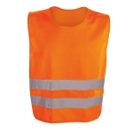 Gilet jaune réfléchissant pour adultes avec fermeture latérale Reflex couleur orange première vue