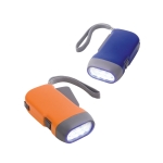 Jolie lampe torche dynamo publicitaire à 3 LED Presslight diverses couleurs