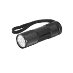 Lampe de poche publicitaire colorée en aluminium Alucolor couleur noir