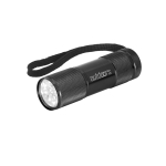 Lampe de poche publicitaire colorée en aluminium Alucolor couleur noir image avec logo