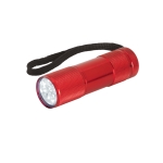 Lampe de poche publicitaire colorée en aluminium Alucolor couleur rouge