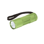 Lampe de poche publicitaire colorée en aluminium Alucolor couleur vert clair