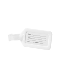 Identifiant de bagage personnalisé pas cher Cachet Postmark couleur blanc
