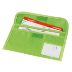 Porte-documents de voyage personnalisé avec logo Colors couleur vert clair troisième vue