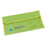 Porte-documents de voyage personnalisé avec logo Colors couleur vert clair image avec logo