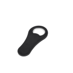 Décapsuleur goodies en plastique pour entreprise avec aimant Trend couleur noir