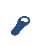 Décapsuleur goodies en plastique pour entreprise avec aimant Trend couleur bleu