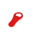 Décapsuleur goodies en plastique pour entreprise avec aimant Trend couleur rouge