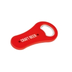 Décapsuleur goodies en plastique pour entreprise avec aimant Trend couleur rouge image avec logo 4