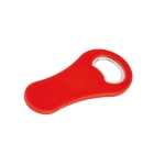 Décapsuleur goodies en plastique pour entreprise avec aimant Trend couleur rouge troisième vue