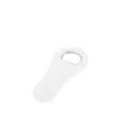Décapsuleur goodies en plastique pour entreprise avec aimant Trend couleur blanc