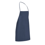 Tablier avec une poche avant aux couleurs vives 80 g/m2 Basic Style couleur bleu