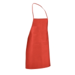 Tablier avec une poche avant aux couleurs vives 80 g/m2 Basic Style couleur rouge