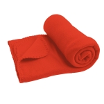 Plaid personnalisé pas cher en polaire 180 g/m² Basic Style couleur rouge