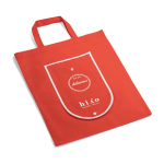 Sac pliable en non-tissé avec anses pour le transport 80 g/m² couleur rouge image avec logo 4