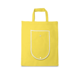 Sac pliable en non-tissé avec anses pour le transport 80 g/m² couleur jaune